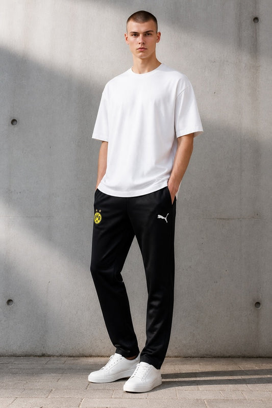 Puma BVB Pants Deportivo casual Negro satinado 13-14y Altagama Junior