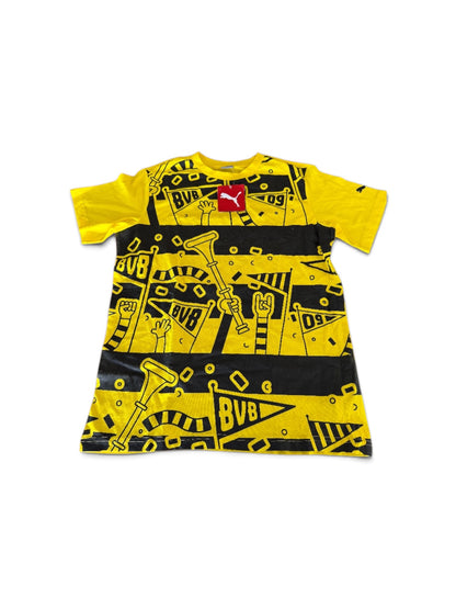 Puma Bvb-camiseta Fanweer Kids-cyberyellow-amarillo 13-14y Junior