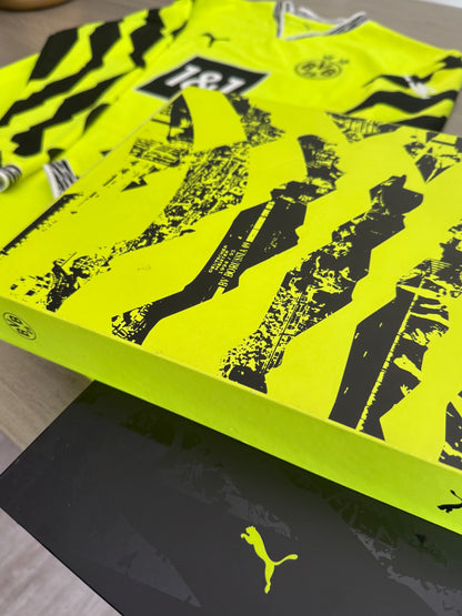 Puma dryCELL · 1&1 · Talla M/L adulto · BVB Jersey Manga Larga Amarillo Neón - Personalizado RICKEN 18