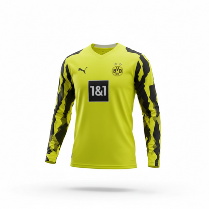 Puma dryCELL · 1&1 · Talla M/L adulto · BVB Jersey Manga Larga Amarillo Neón - Personalizado RICKEN 18