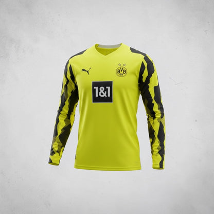 Puma dryCELL · 1&1 · Talla M/L adulto · BVB Jersey Manga Larga Amarillo Neón - Personalizado RICKEN 18