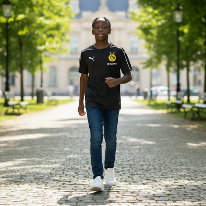 Playera Borussia Dortmund Bvb Evonik Training Negro 9-10y Niño
